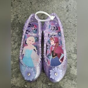 Frozen princess light up jelly sandals, size 9